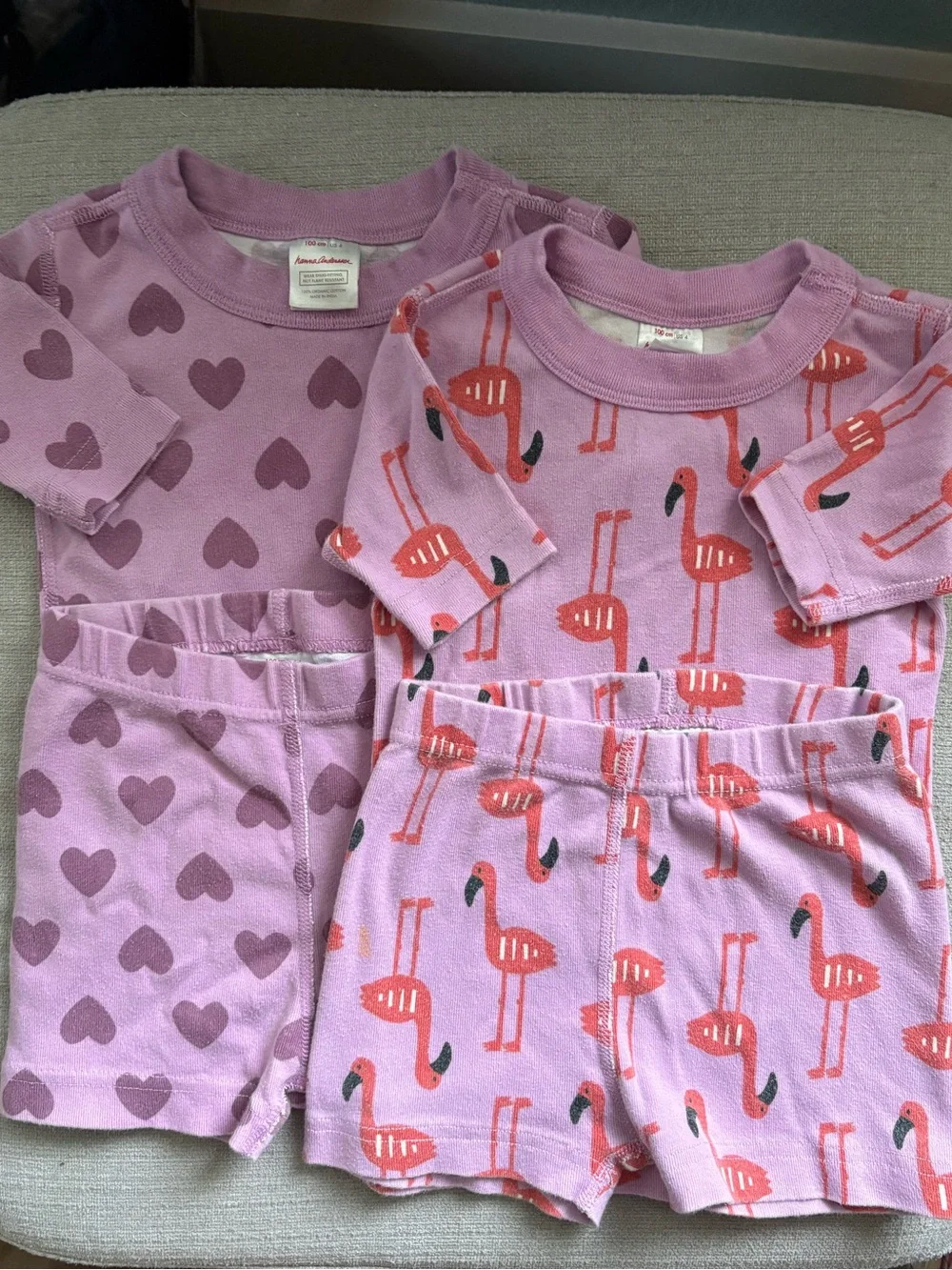 Hannah Andersson Organic Pajamas x2